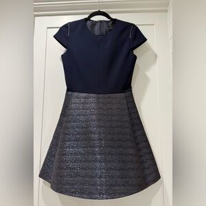 Maje Granaig Two Tone Flared Dress